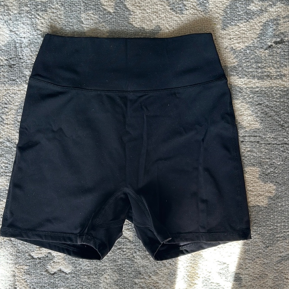 Black Women's High-Waisted Shorts
